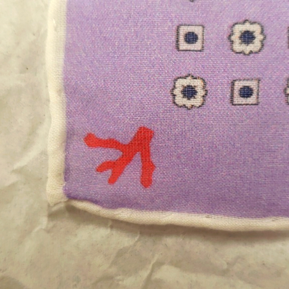 Isaia Purple Pocket Square